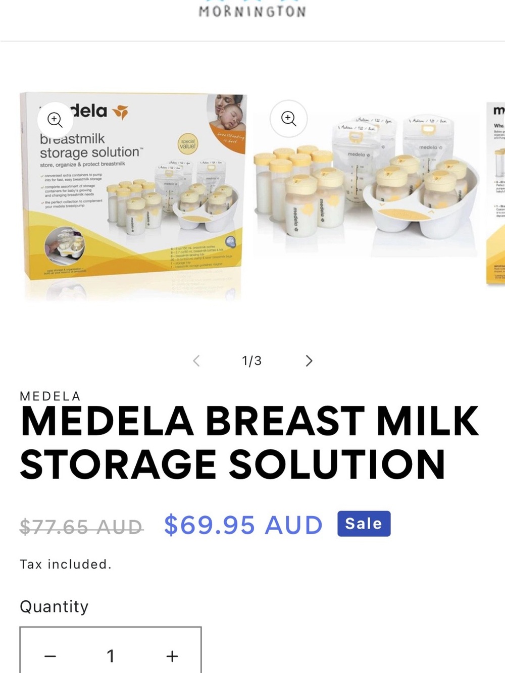 Medela Breast Milk Storage Set - White & Yellow